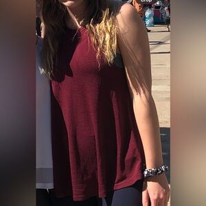 Medium athleta burgundy tank top.